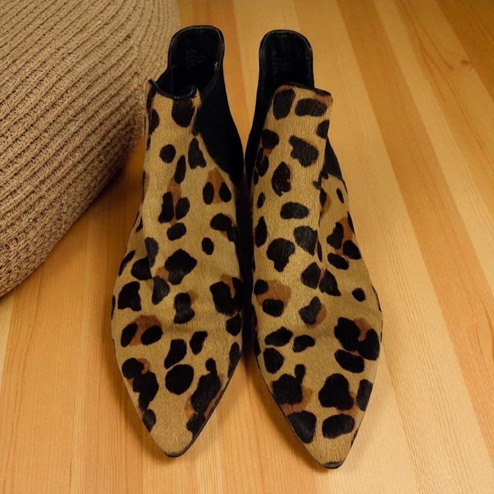 Cole Haan Leopard Print Ankle Booties